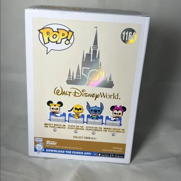 Funko Pop Walt Disney 50th Anniversary Pluto in People Mover #1164 - Picture 3 of 6